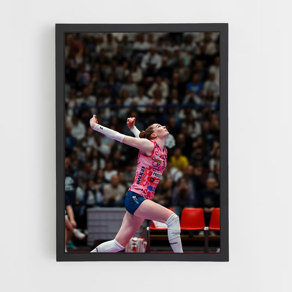 Poster Isabelle de haak – affiche Volleyball (vue 2)